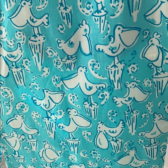 Oh so Lilly Pulitzer cropped with pelicans size 0 - Picture 2 of 5